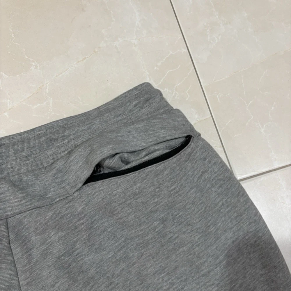 Nike Tech Sweatpants Mens Large Gray Fleece Jogger Zip Pocket 545343-065